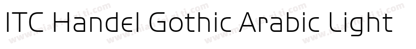 ITC Handel Gothic Arabic Light字体转换
